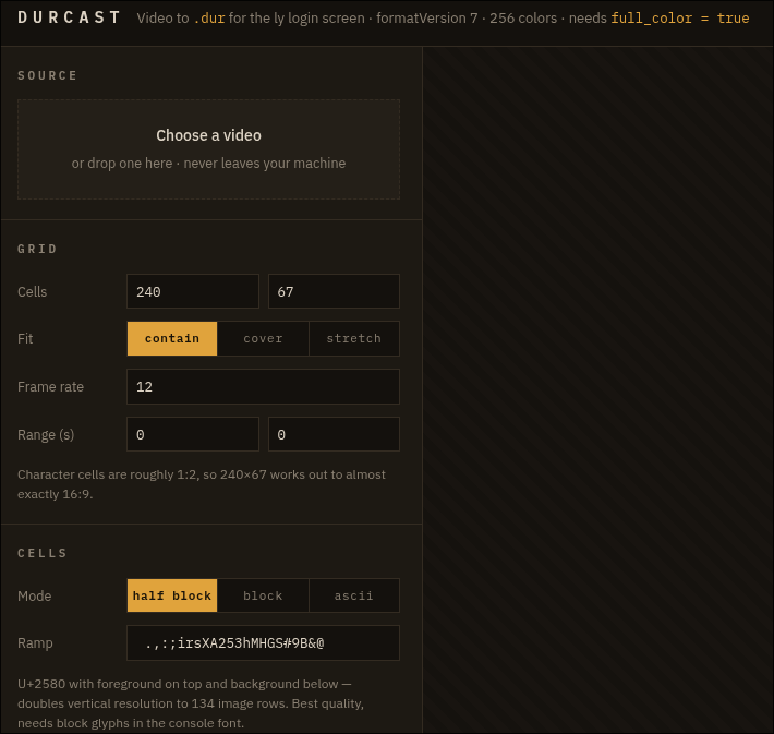 Durcast screenshot