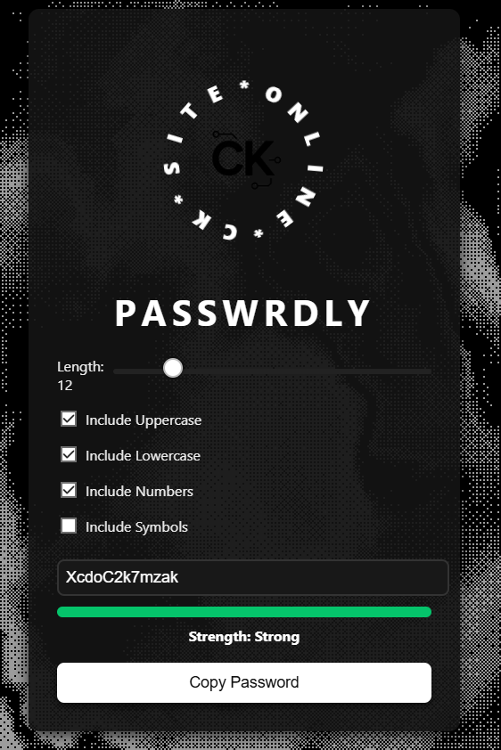 Passwrdly screenshot