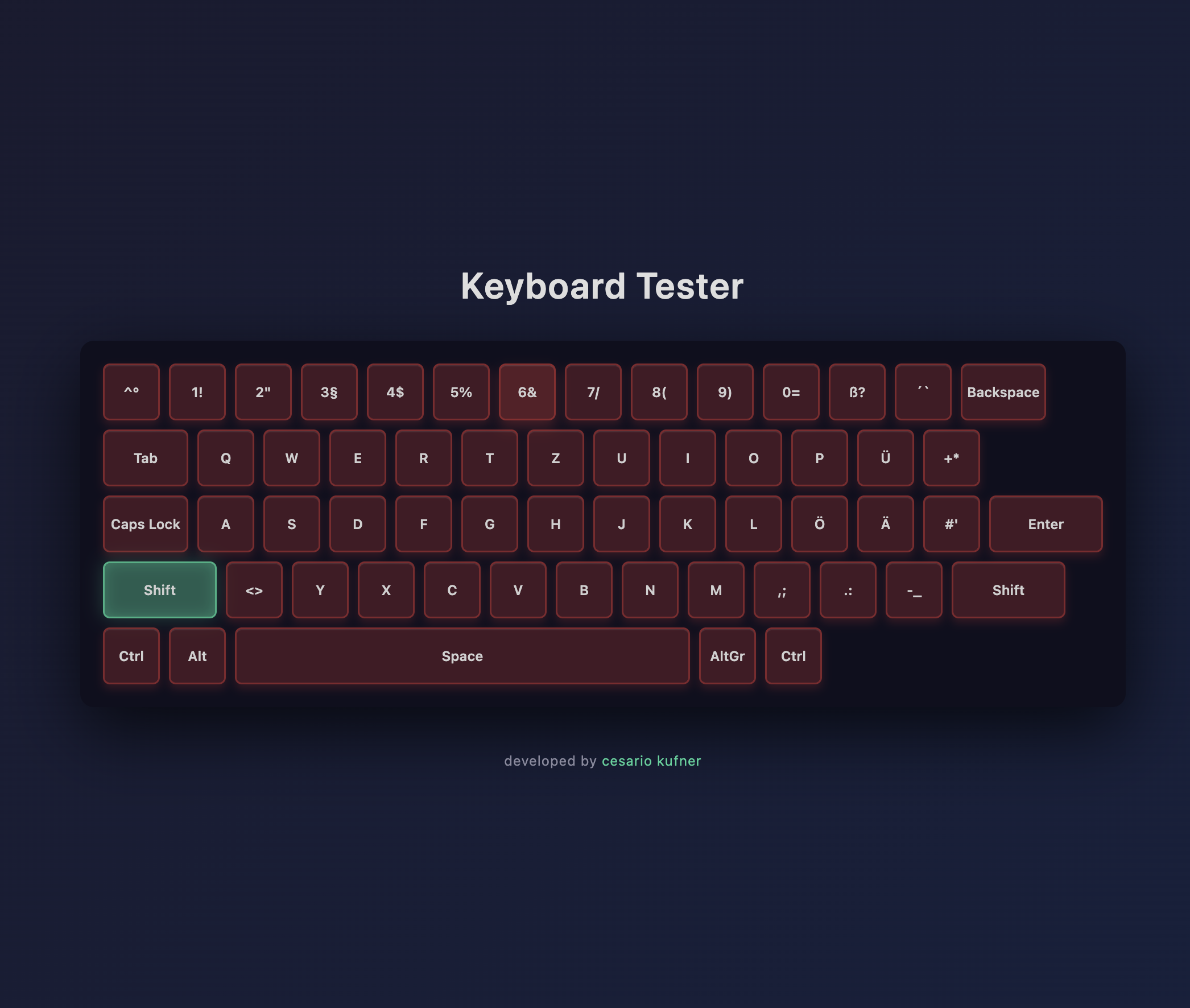 Keyboard Tester preview
